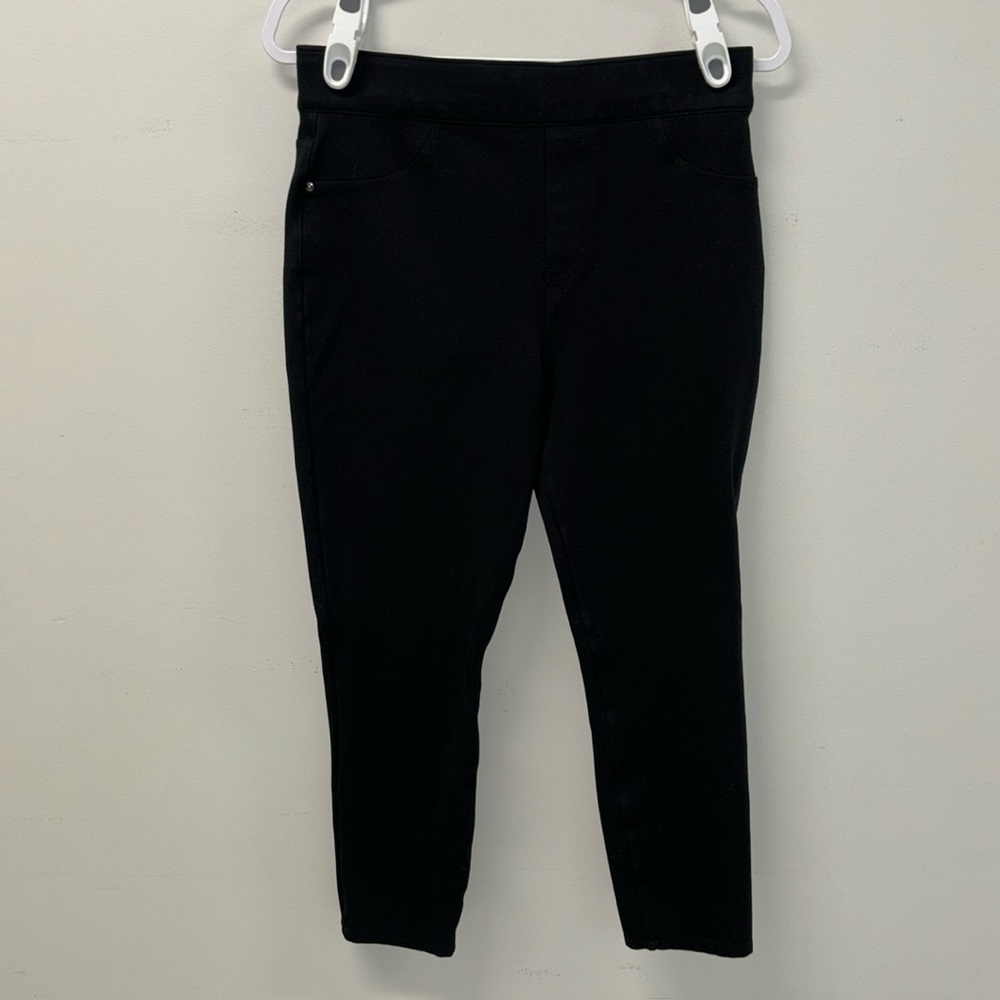 SPANX Black Cropped Ponte Ankle Pants